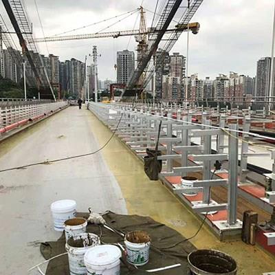 2019鵝公岩輕軌複線橋環氧砂漿施工現場